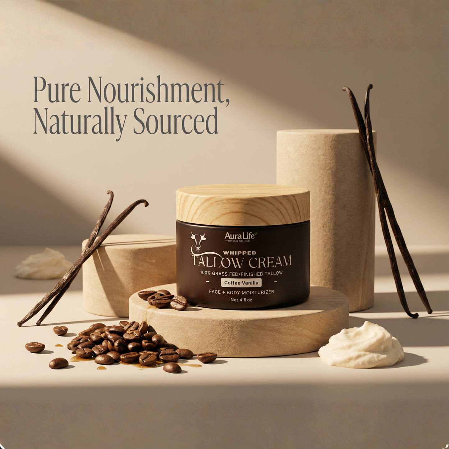 Whipped Tallow Cream - Coffee Vanilla