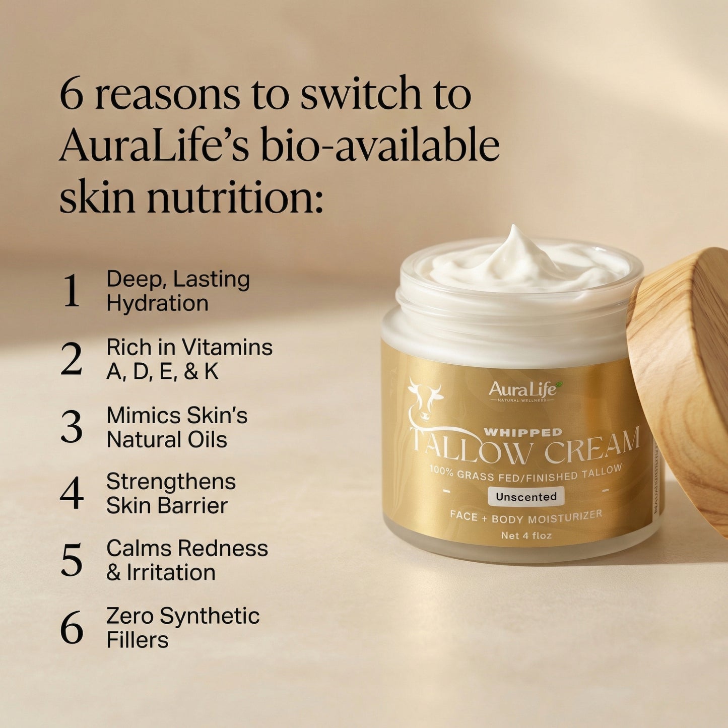 Whipped Tallow Cream - Unscented