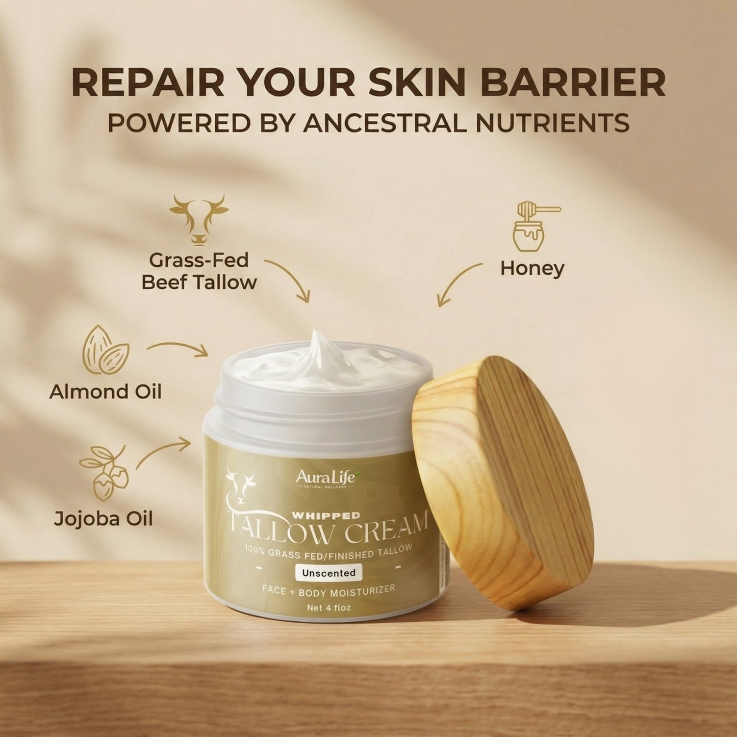 Whipped Tallow Cream - Unscented