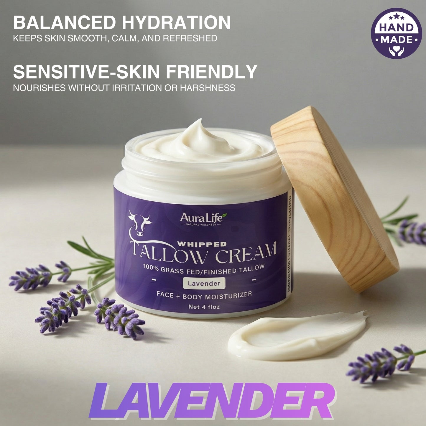 Whipped Tallow Cream - Lavender