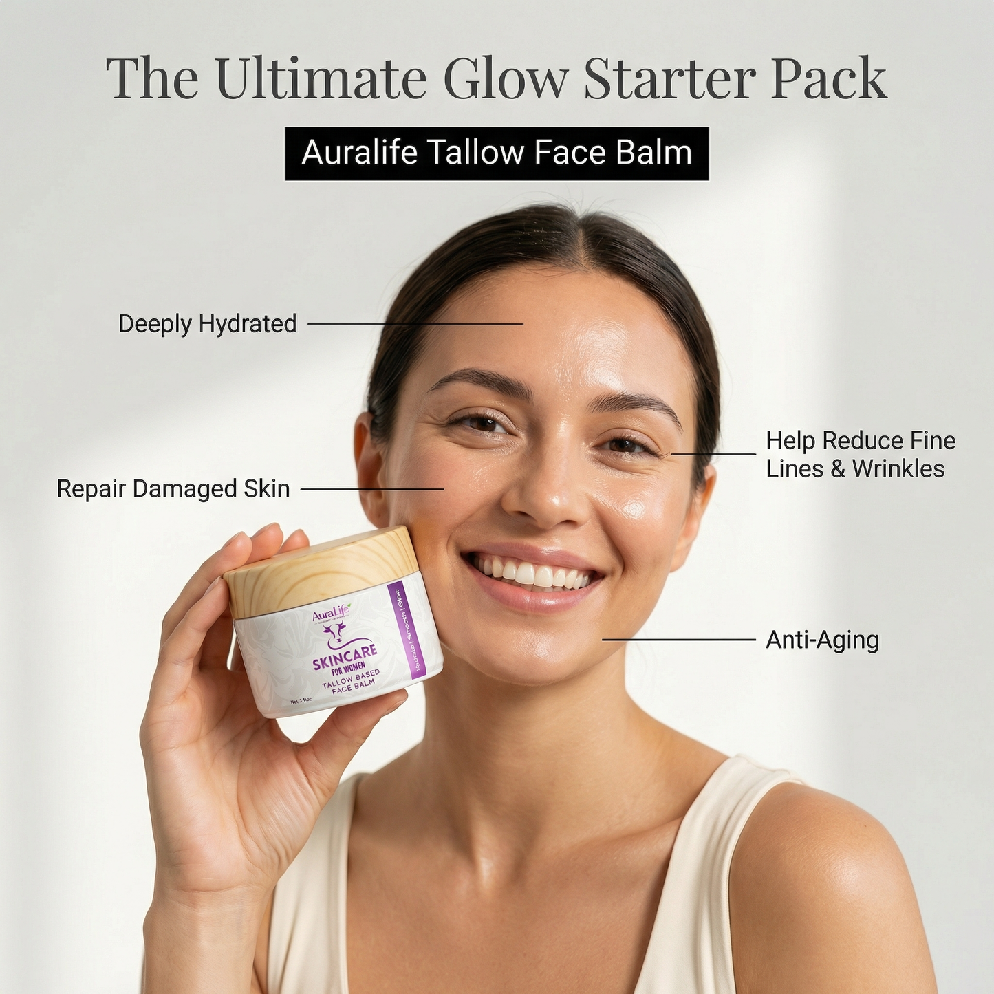 Tallow Face & Body Balm for Women's - Rosemarry + Aloeswood