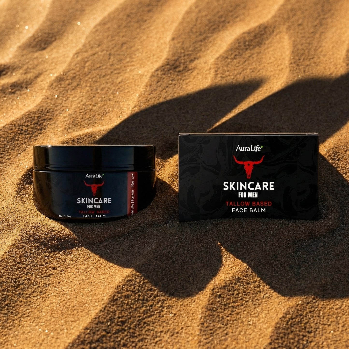 Tallow Face & Body Balm for Men's - Tremella Mushroom + Agarwood