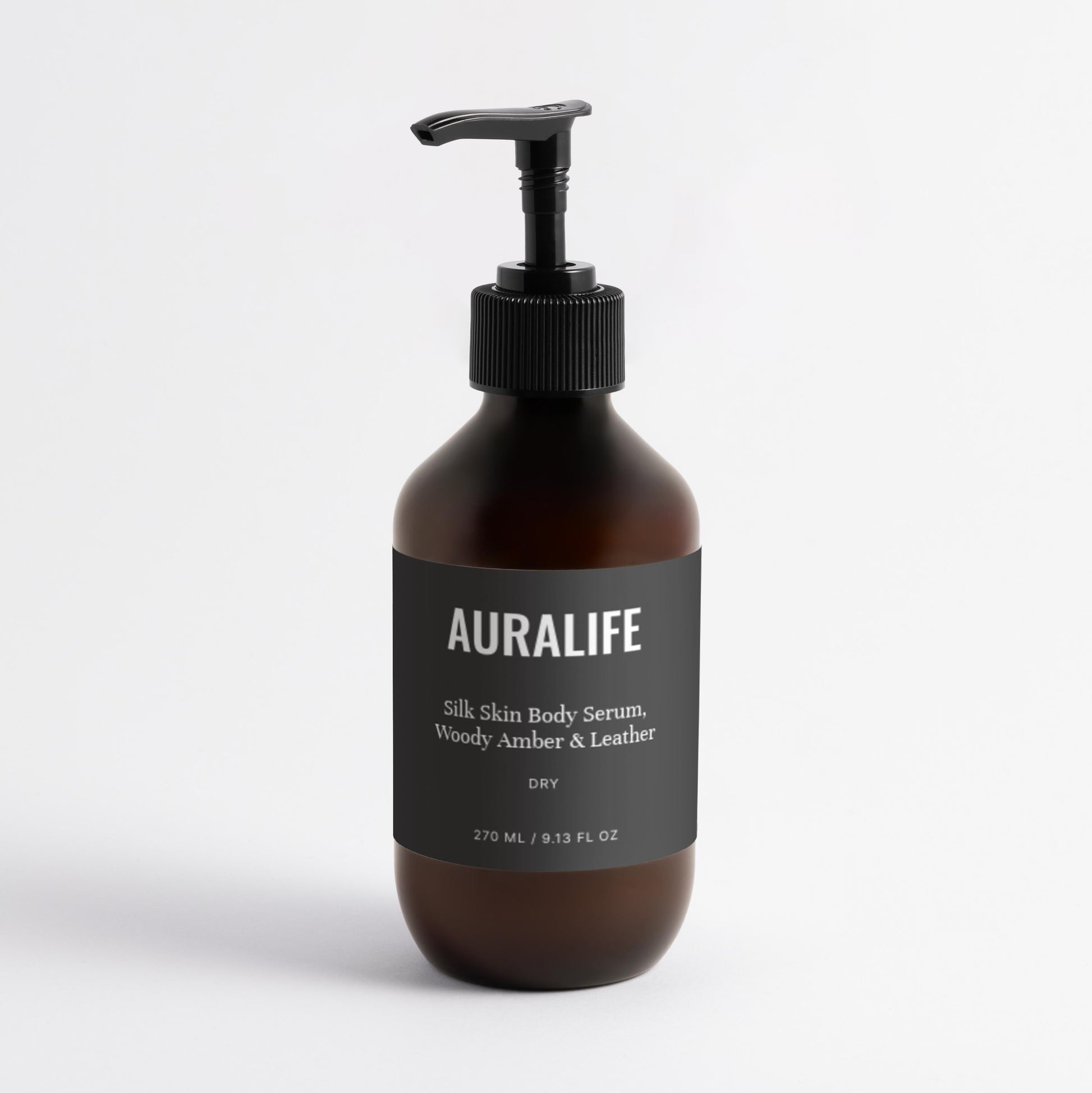 Auralife bottle with pump on a white background